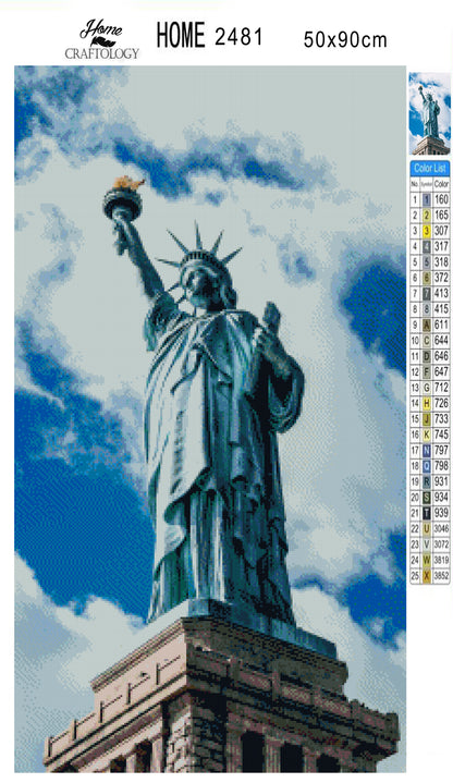 Iconic Statue of Liberty - Premium Diamond Painting Kit