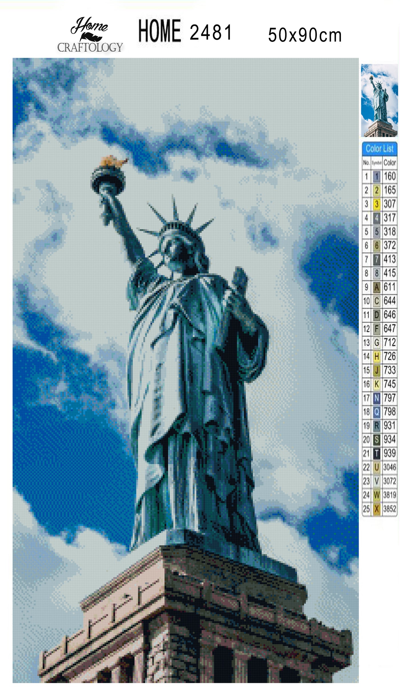 Iconic Statue of Liberty - Premium Diamond Painting Kit