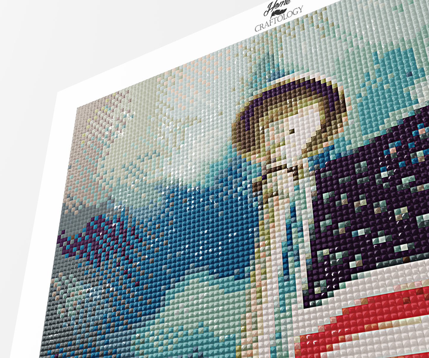 USA Flag on a Pole - Premium Diamond Painting Kit