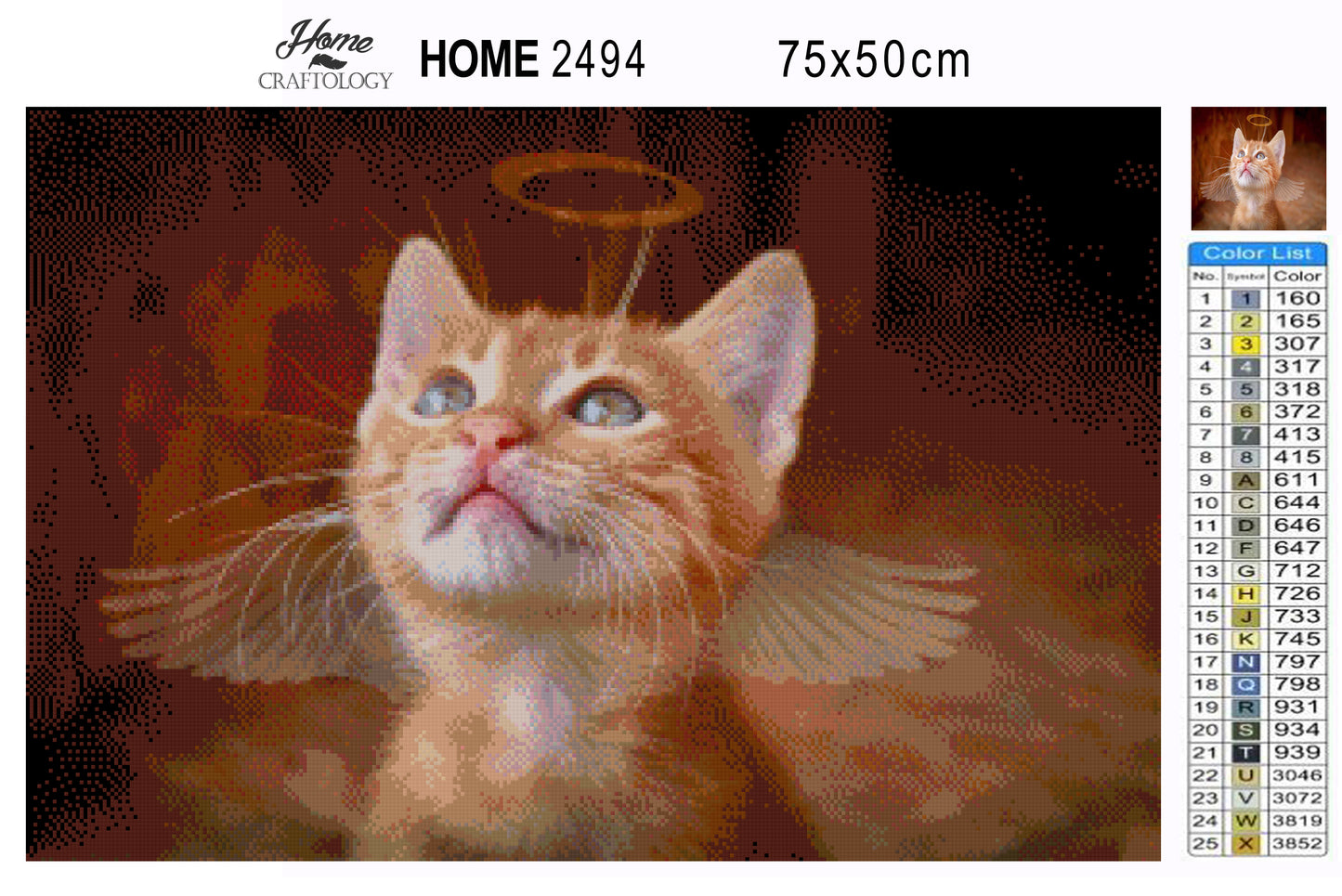 Angel Cat - Premium Diamond Painting Kit