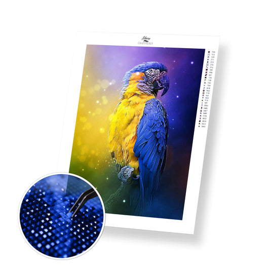 Parrot on a Branch - Premium Diamond Painting Kit