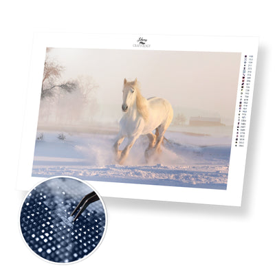 White Horse - Premium Diamond Painting Kit