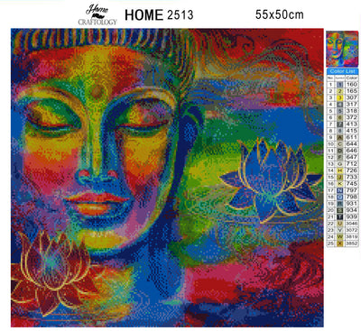 Colorful Buddha - Premium Diamond Painting Kit