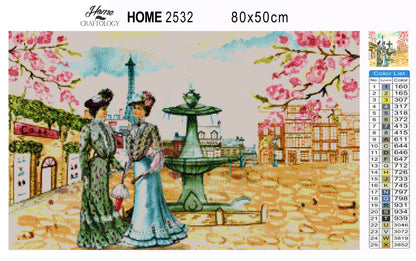 Ladies in Paris - Premium Diamond Painting Kit