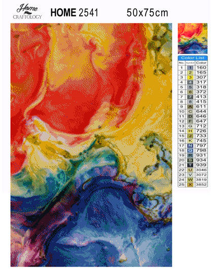 Dye Abstract - Premium Diamond Painting Kit