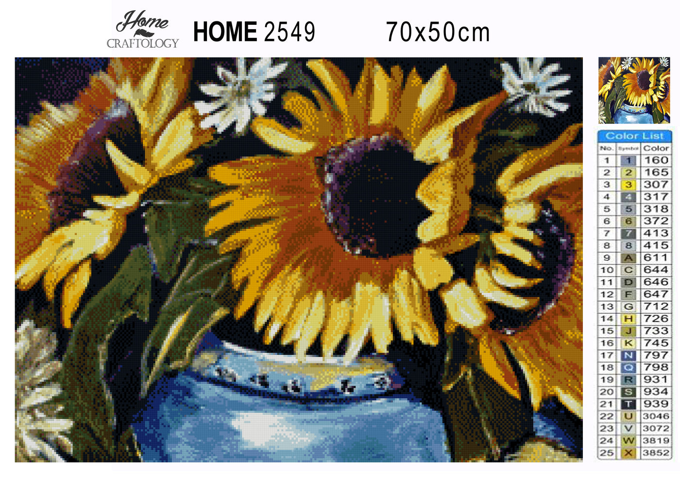 Sunflower Painting - Premium Diamond Painting Kit