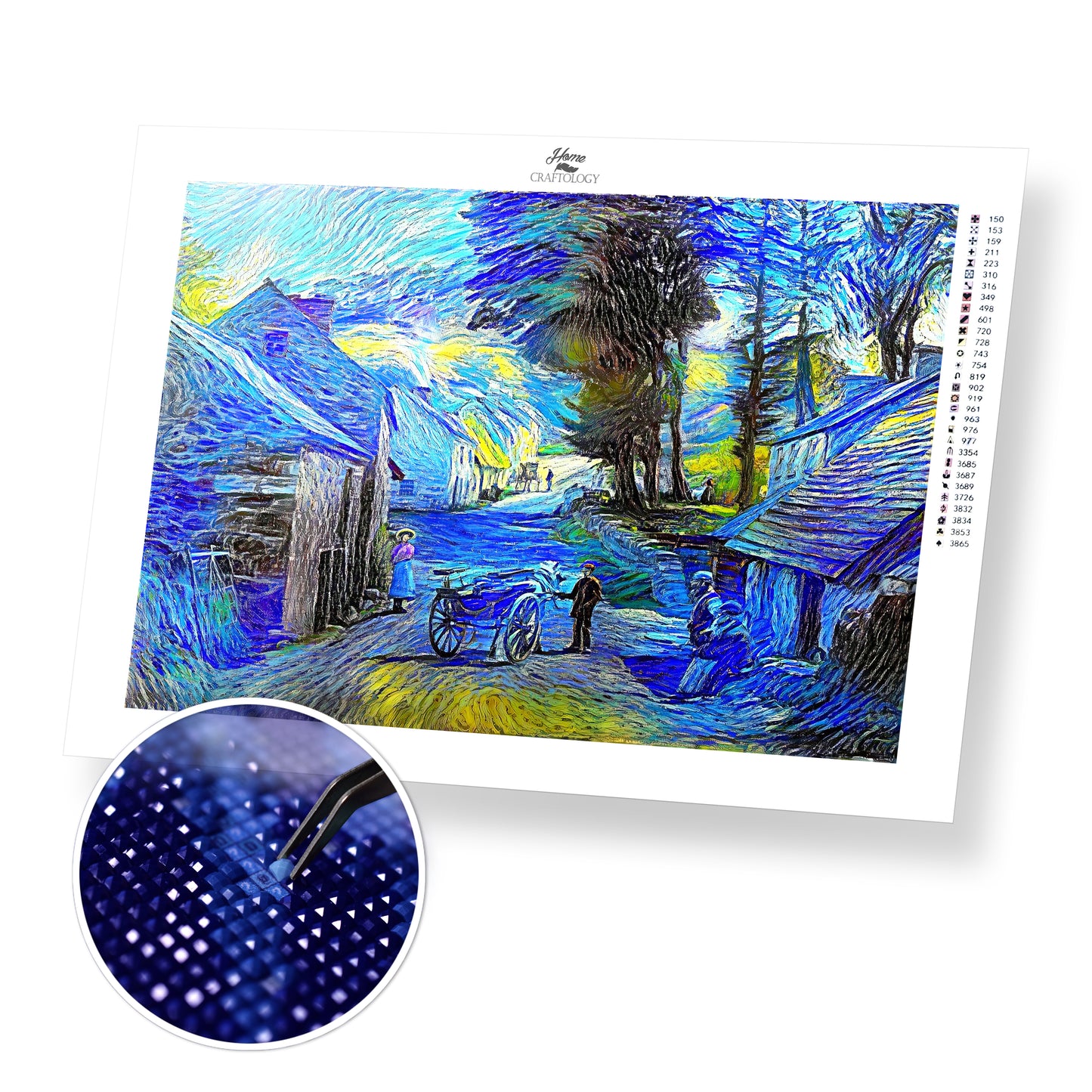 Village Painting - Premium Diamond Painting Kit