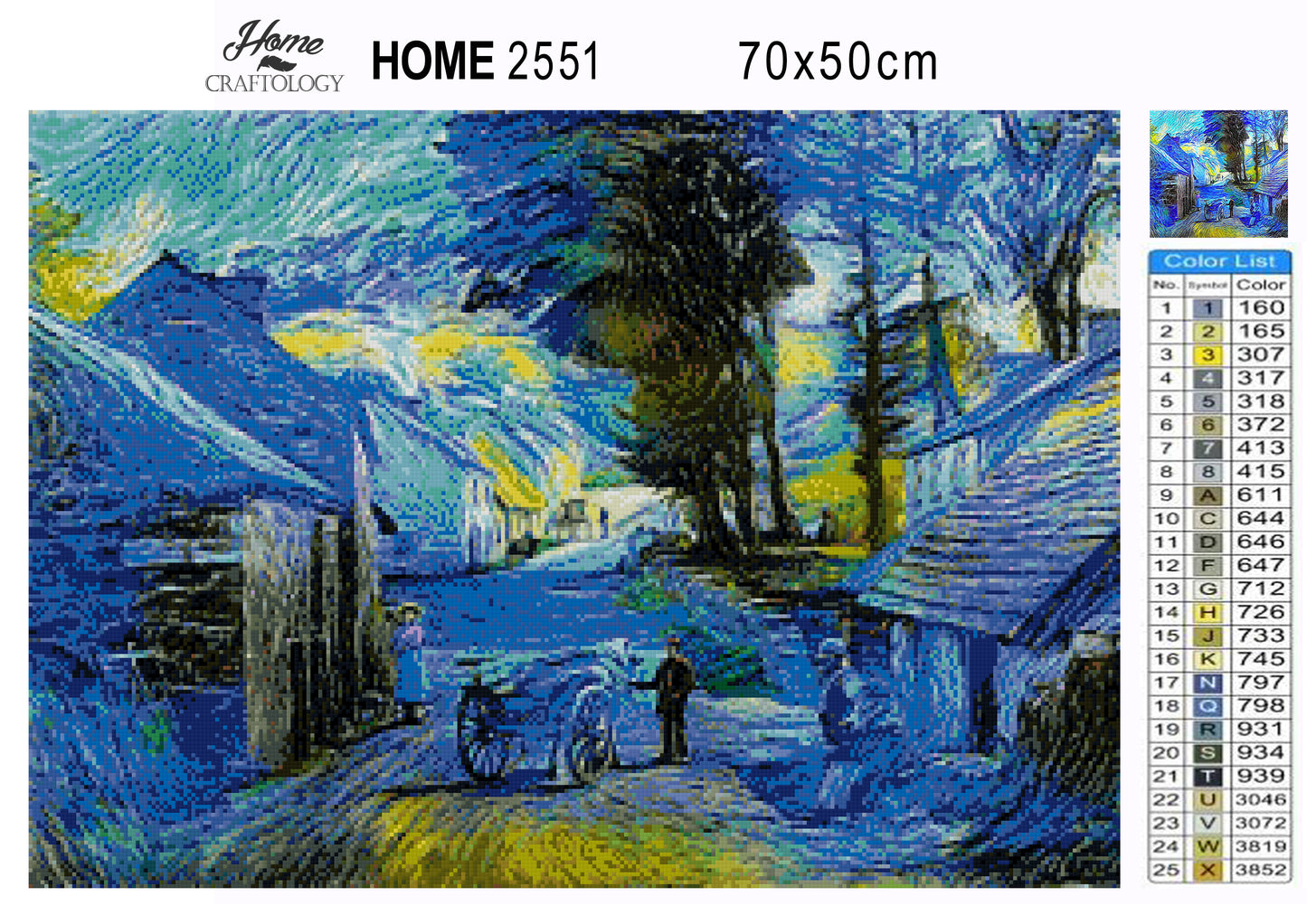 Village Painting - Premium Diamond Painting Kit