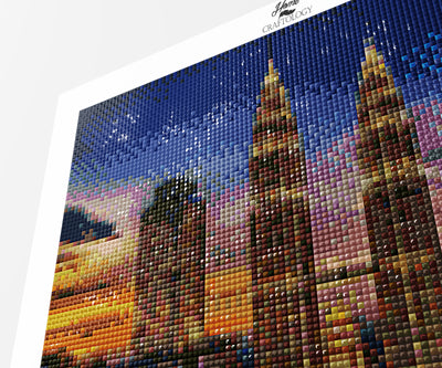 Malaysia Skyline - Premium Diamond Painting Kit