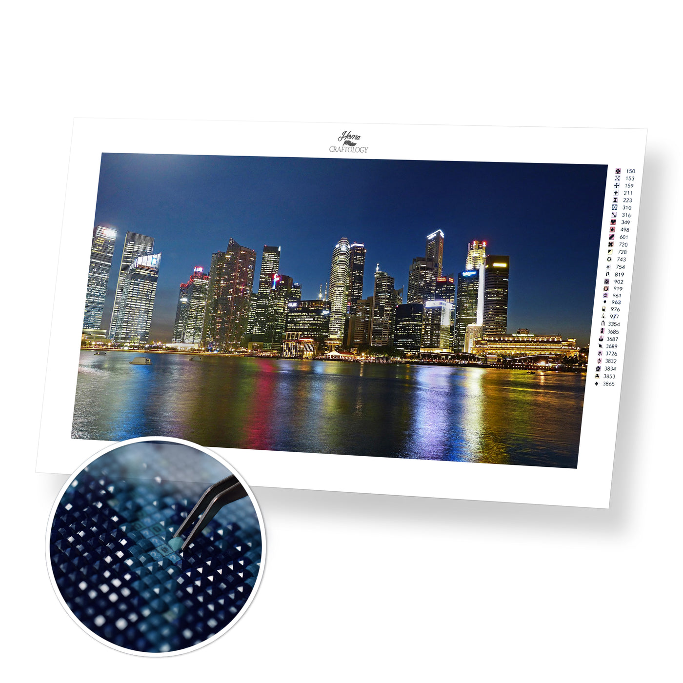 Singapore Skyline - Premium Diamond Painting Kit