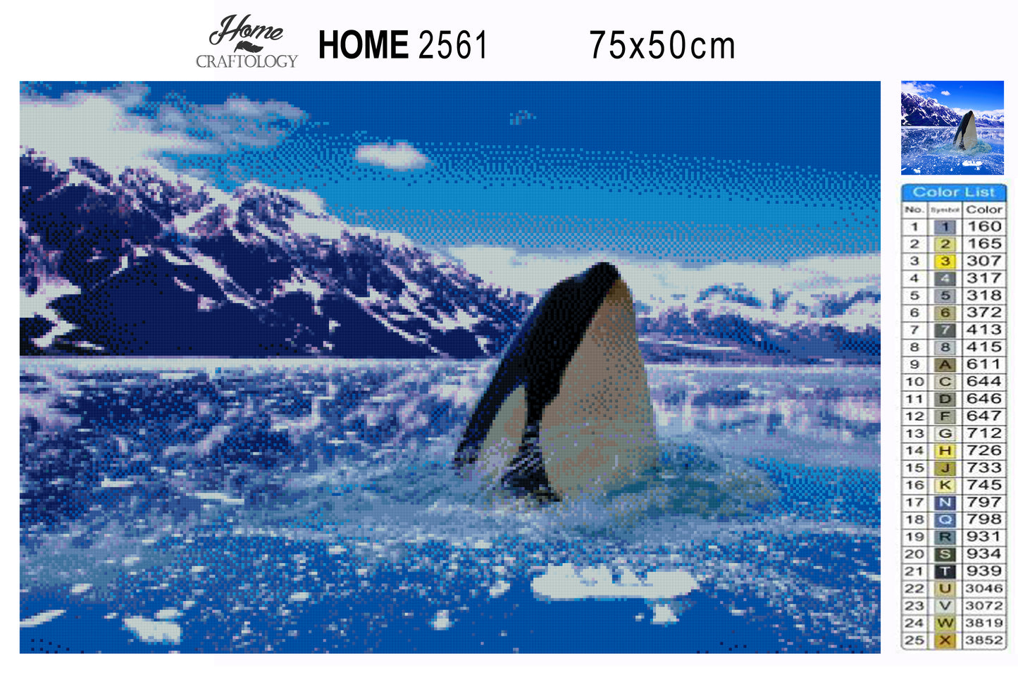 Killer Whale - Premium Diamond Painting Kit