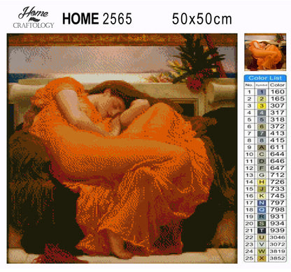 Flaming June - Premium Diamond Painting Kit