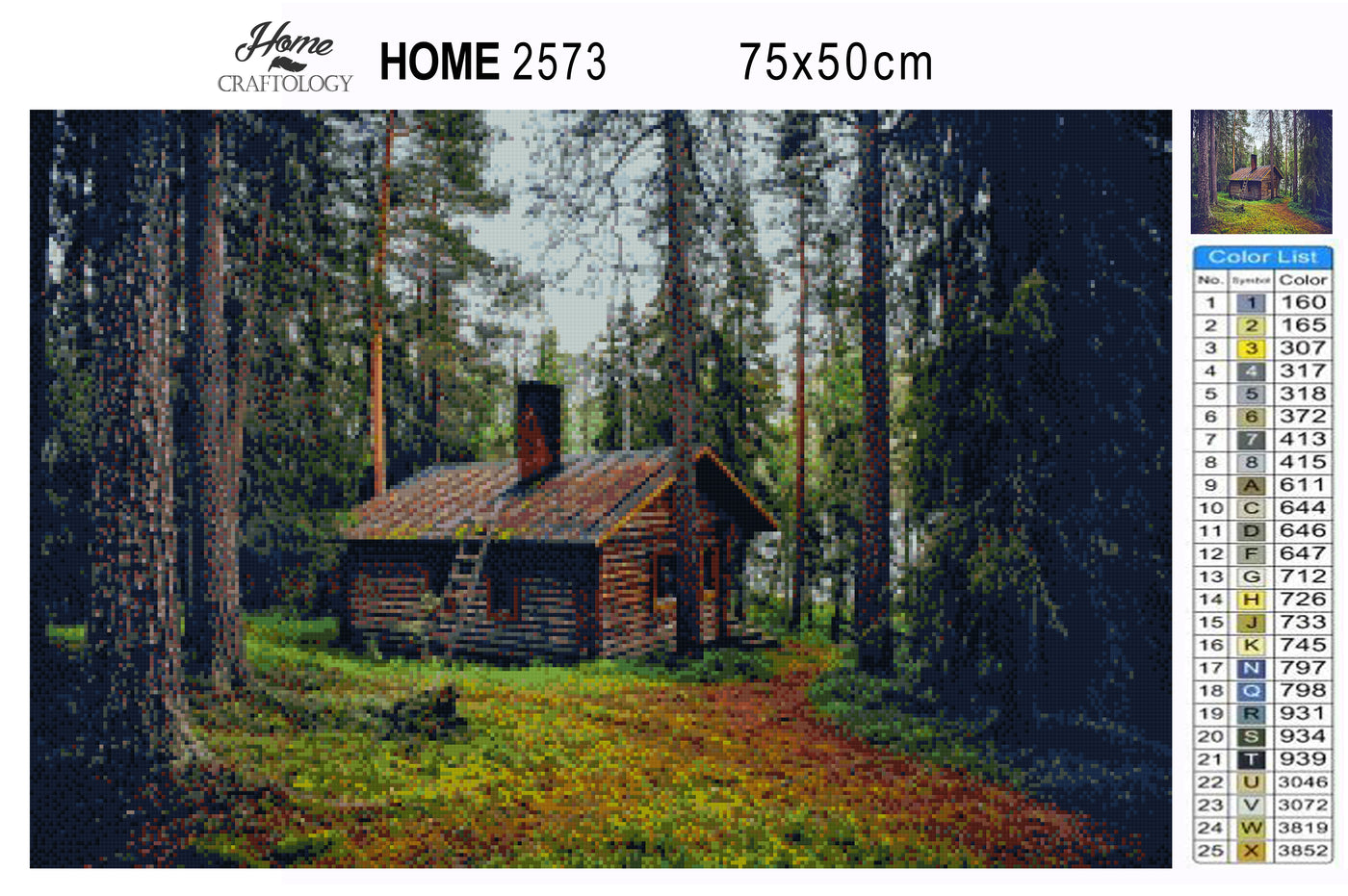 Cabin by the Woods - Premium Diamond Painting Kit