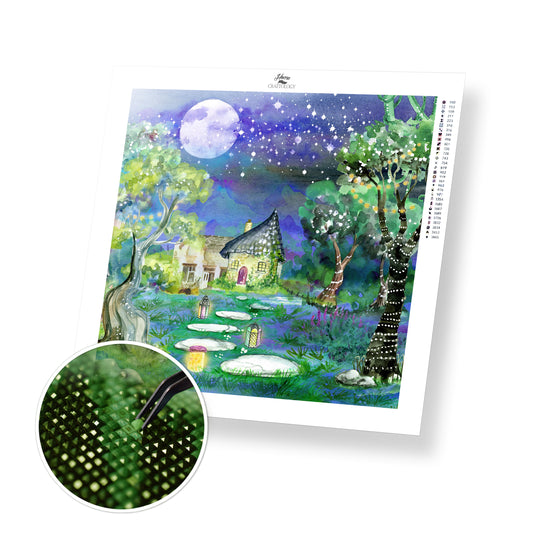 Cute House Painting - Premium Diamond Painting Kit