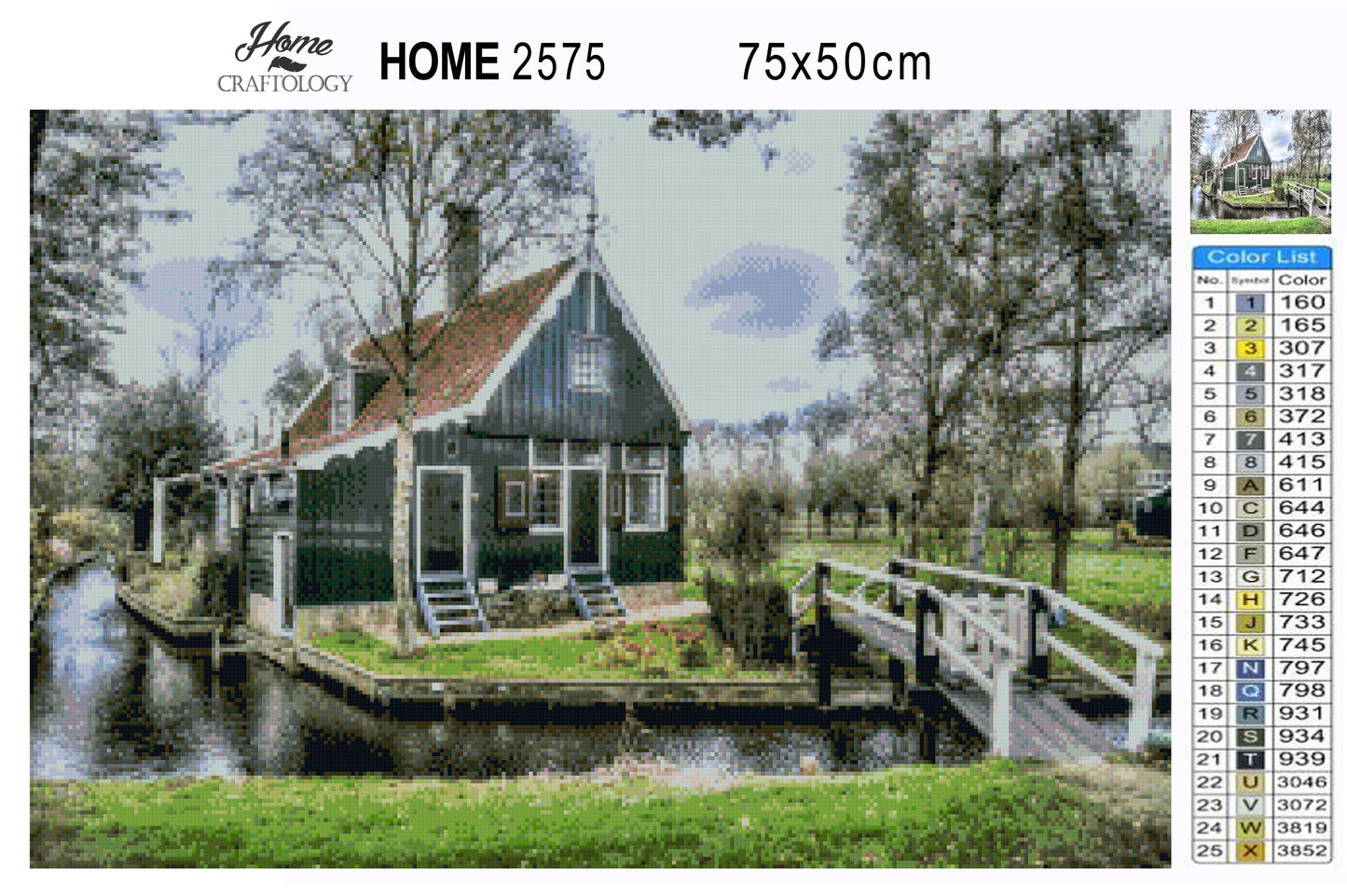 House in Netherlands - Premium Diamond Painting Kit