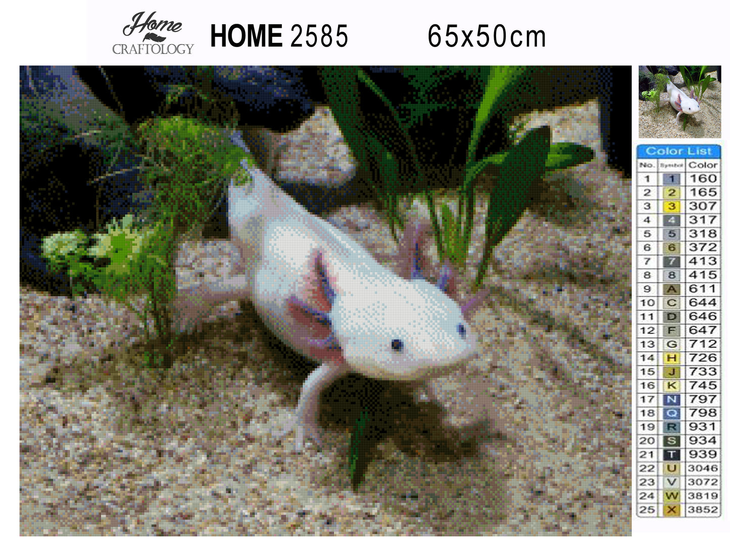 Axolotl - Premium Diamond Painting Kit