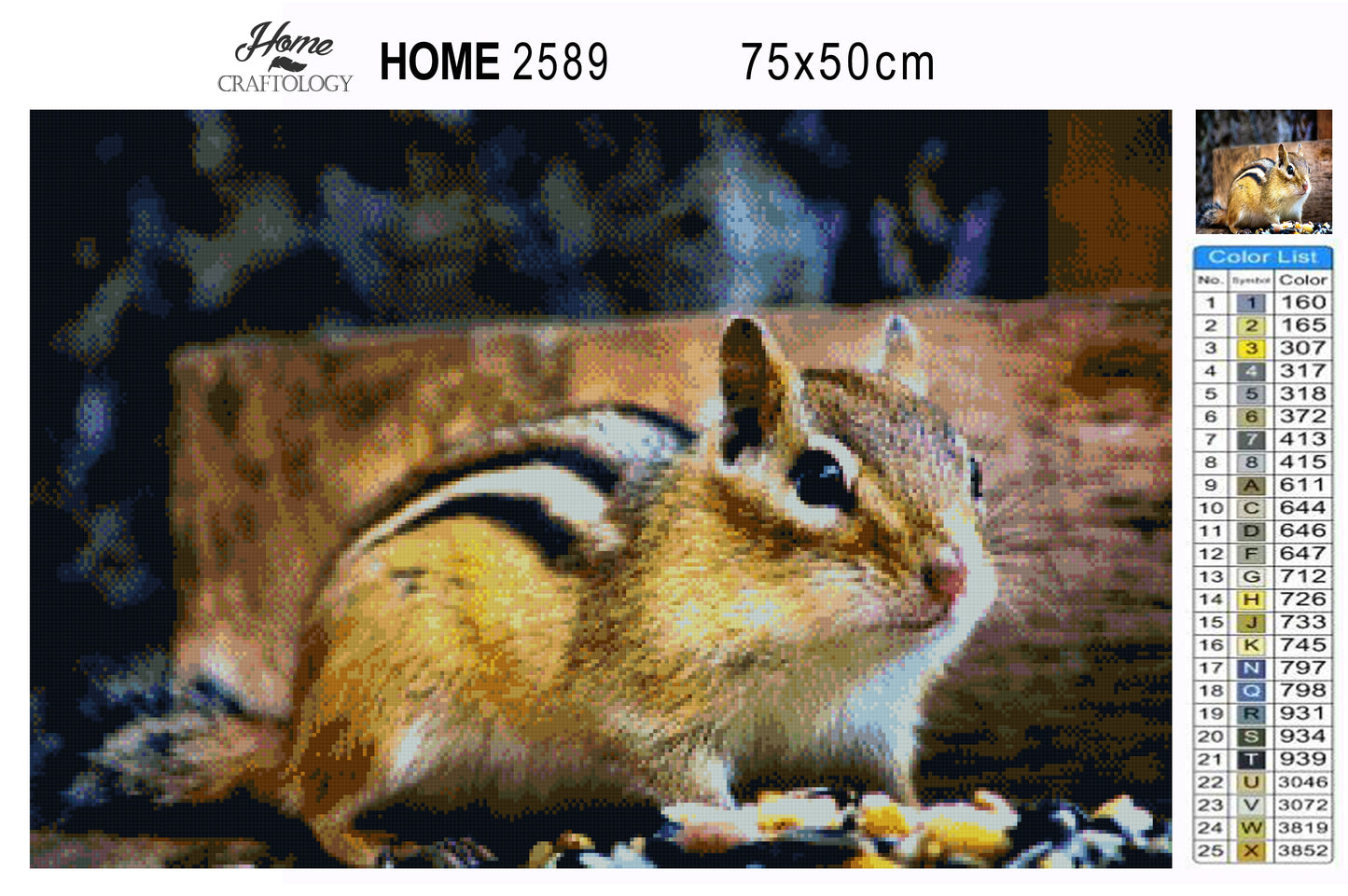 Chipmunk - Premium Diamond Painting Kit