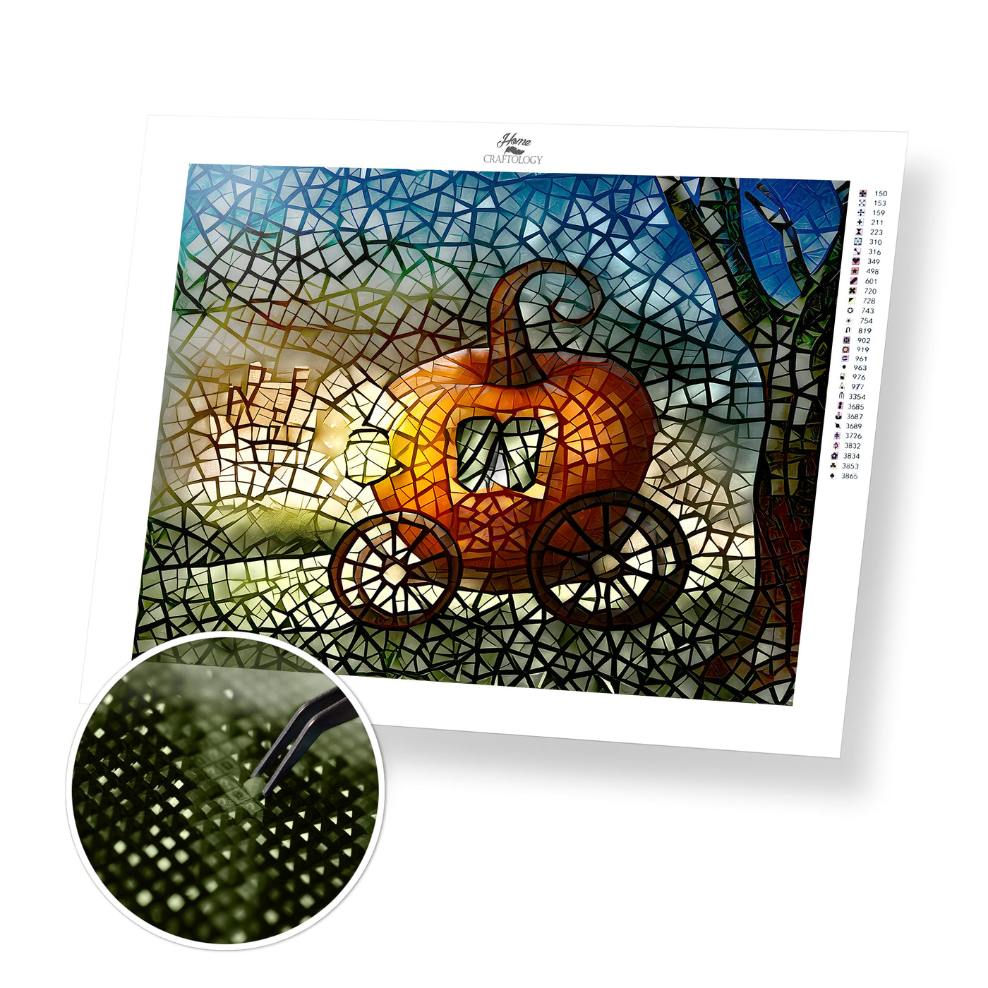 Magical Pumpkin Carriage - Premium Diamond Painting Kit