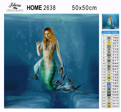 Beautiful Mermaid - Premium Diamond Painting Kit