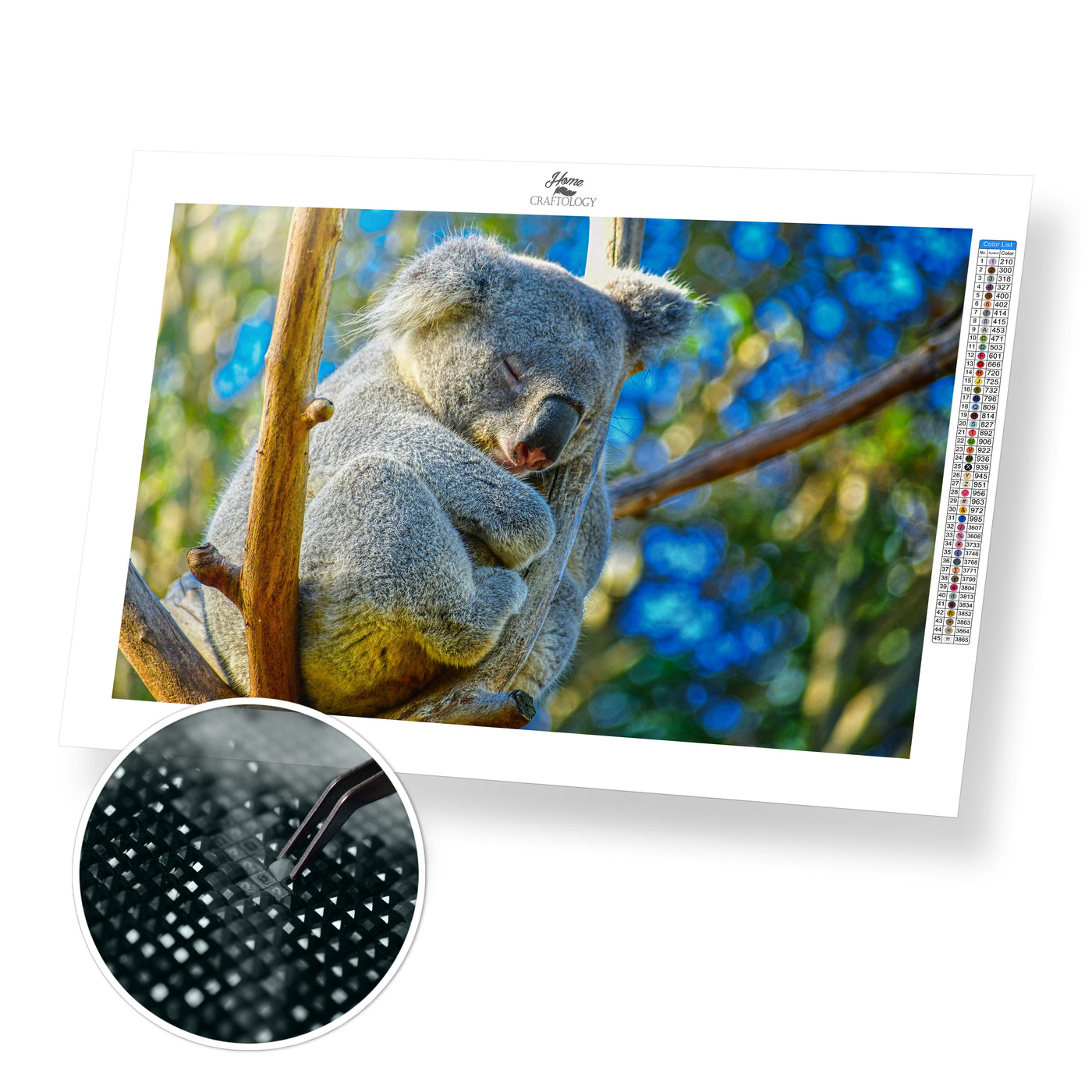 Sleeping Koala - Premium Diamond Painting Kit