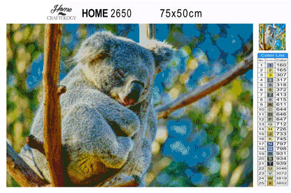 Sleeping Koala - Premium Diamond Painting Kit