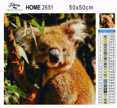 Sleepy Koala - Premium Diamond Painting Kit