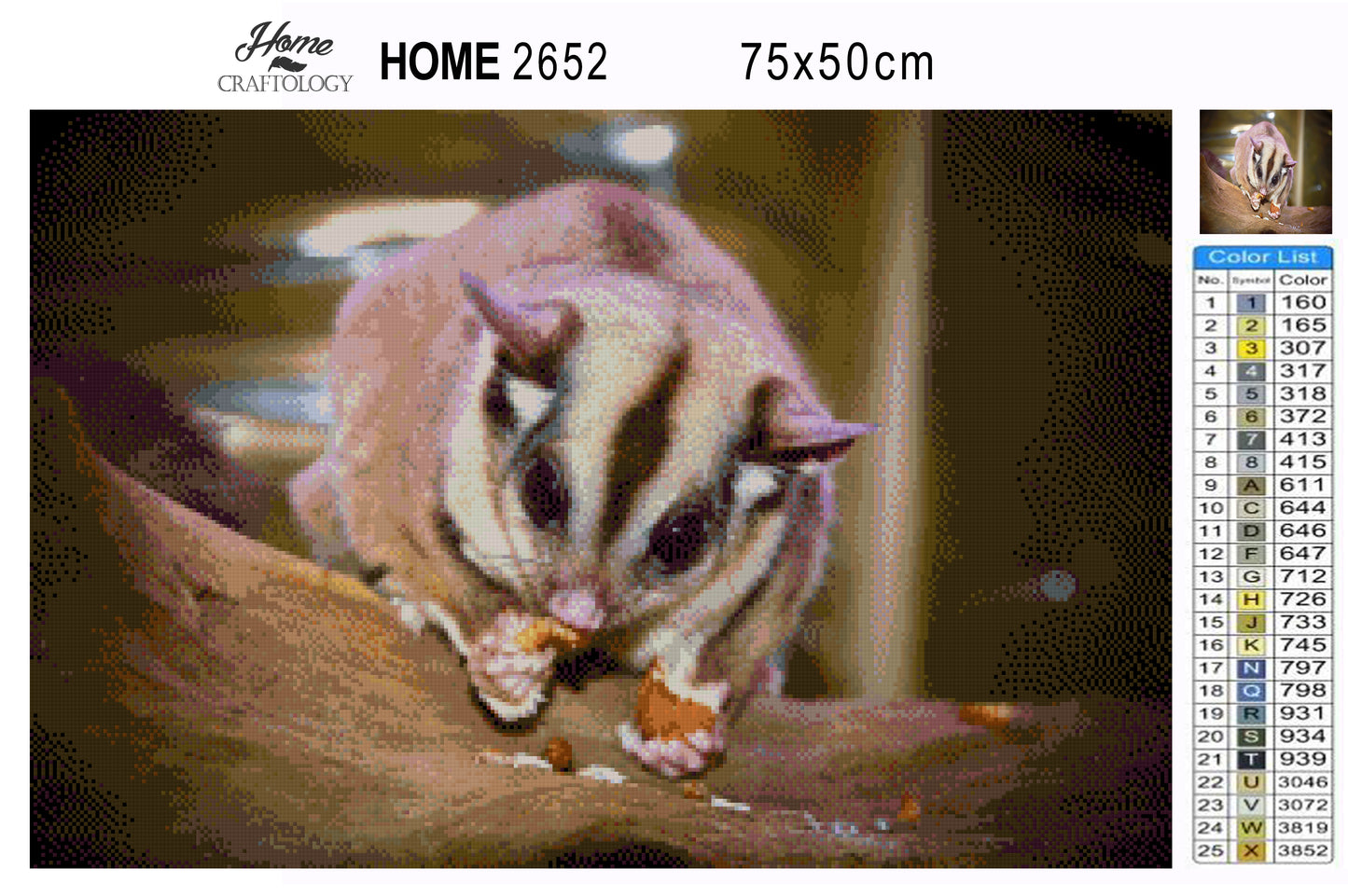 Sugar Glider - Premium Diamond Painting Kit