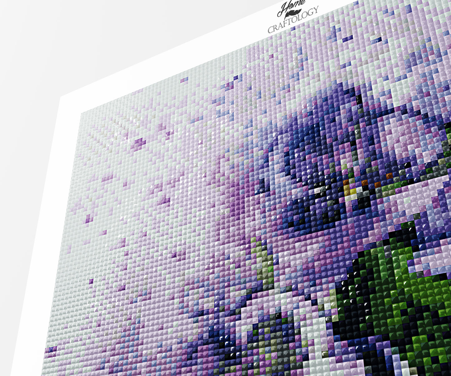 Purple Flowers - Premium Diamond Painting Kit