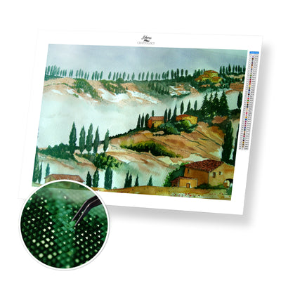 Tuscany Landscape - Premium Diamond Painting Kit