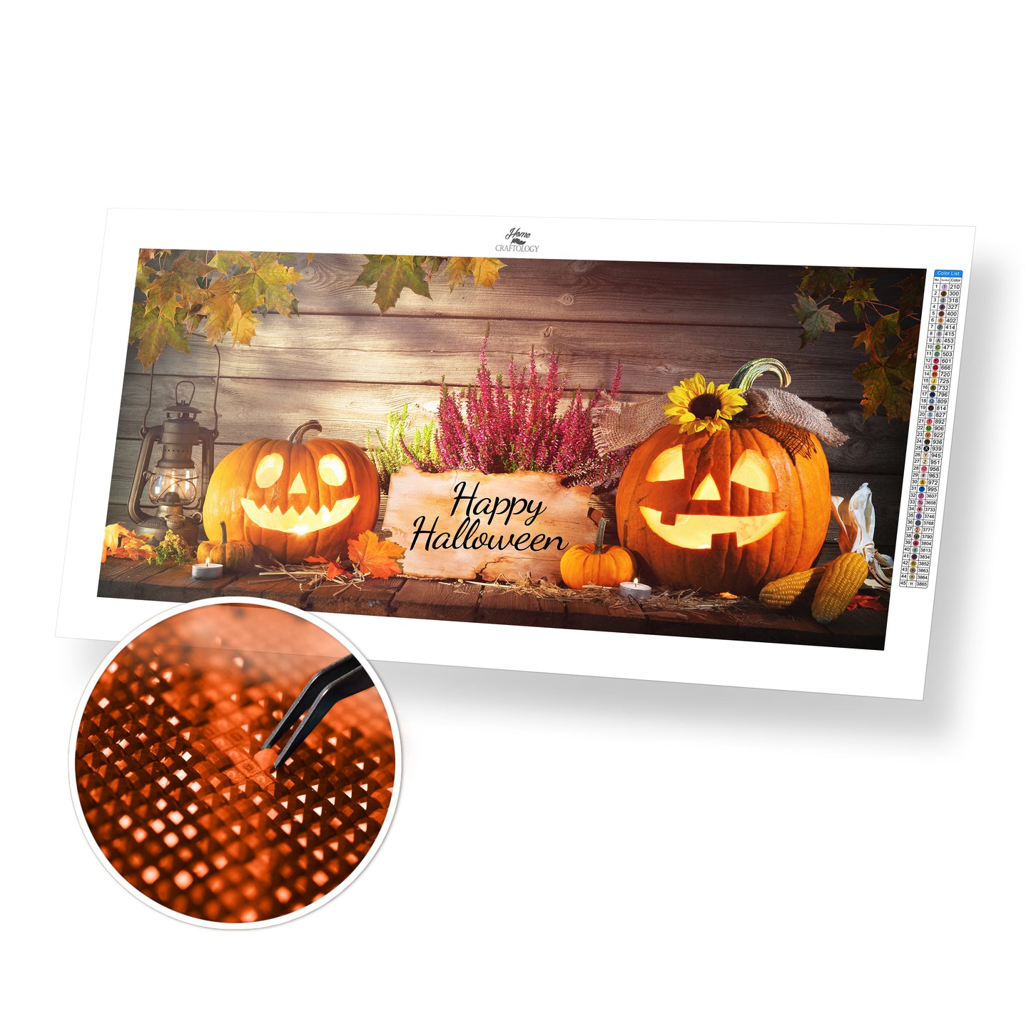 Halloween Pumpkins - Premium Diamond Painting Kit