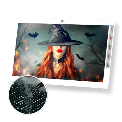 Cute Witch - Premium Diamond Painting Kit