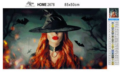 Cute Witch - Premium Diamond Painting Kit