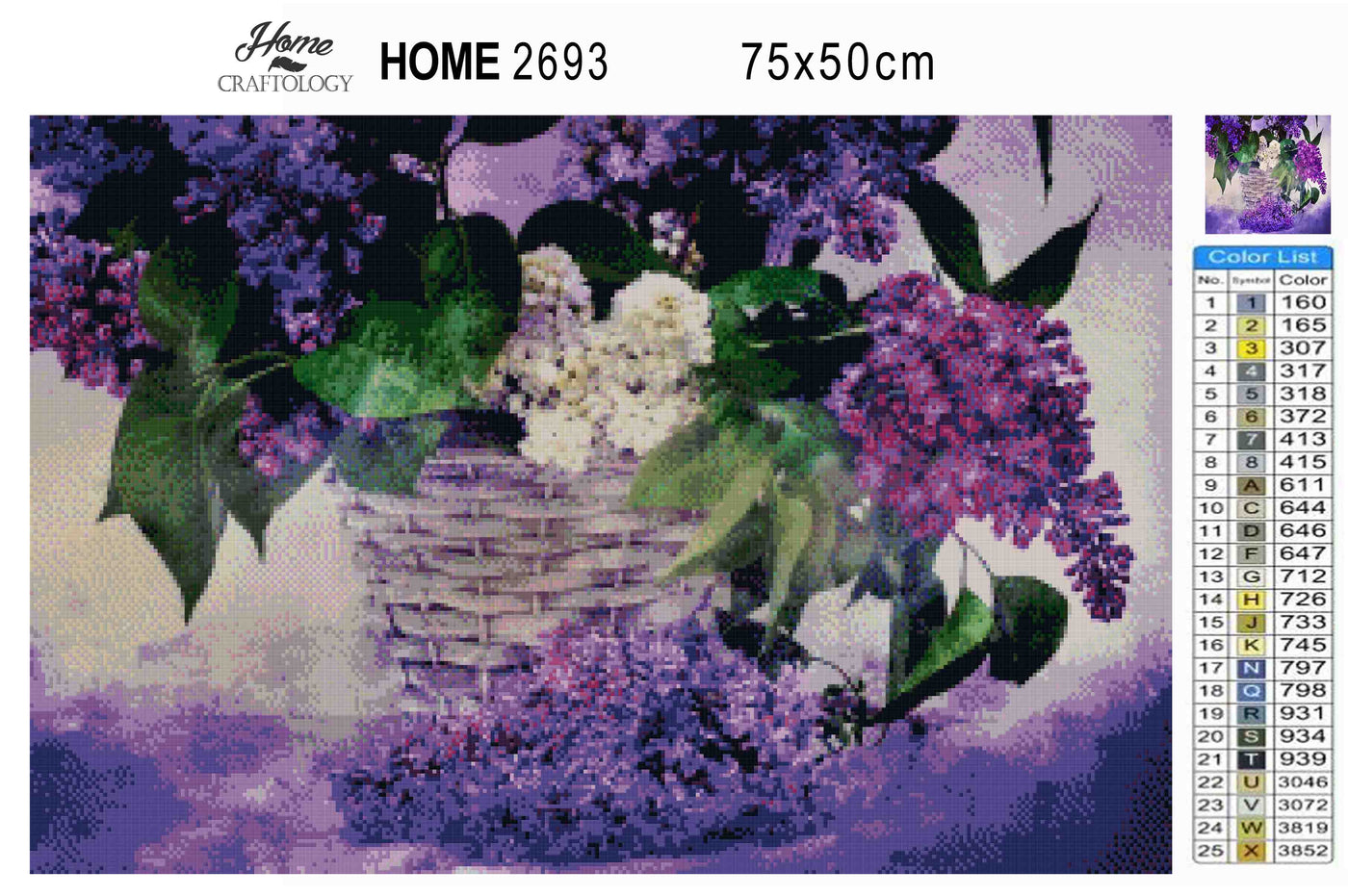 Lilac Bouquet - Premium Diamond Painting Kit
