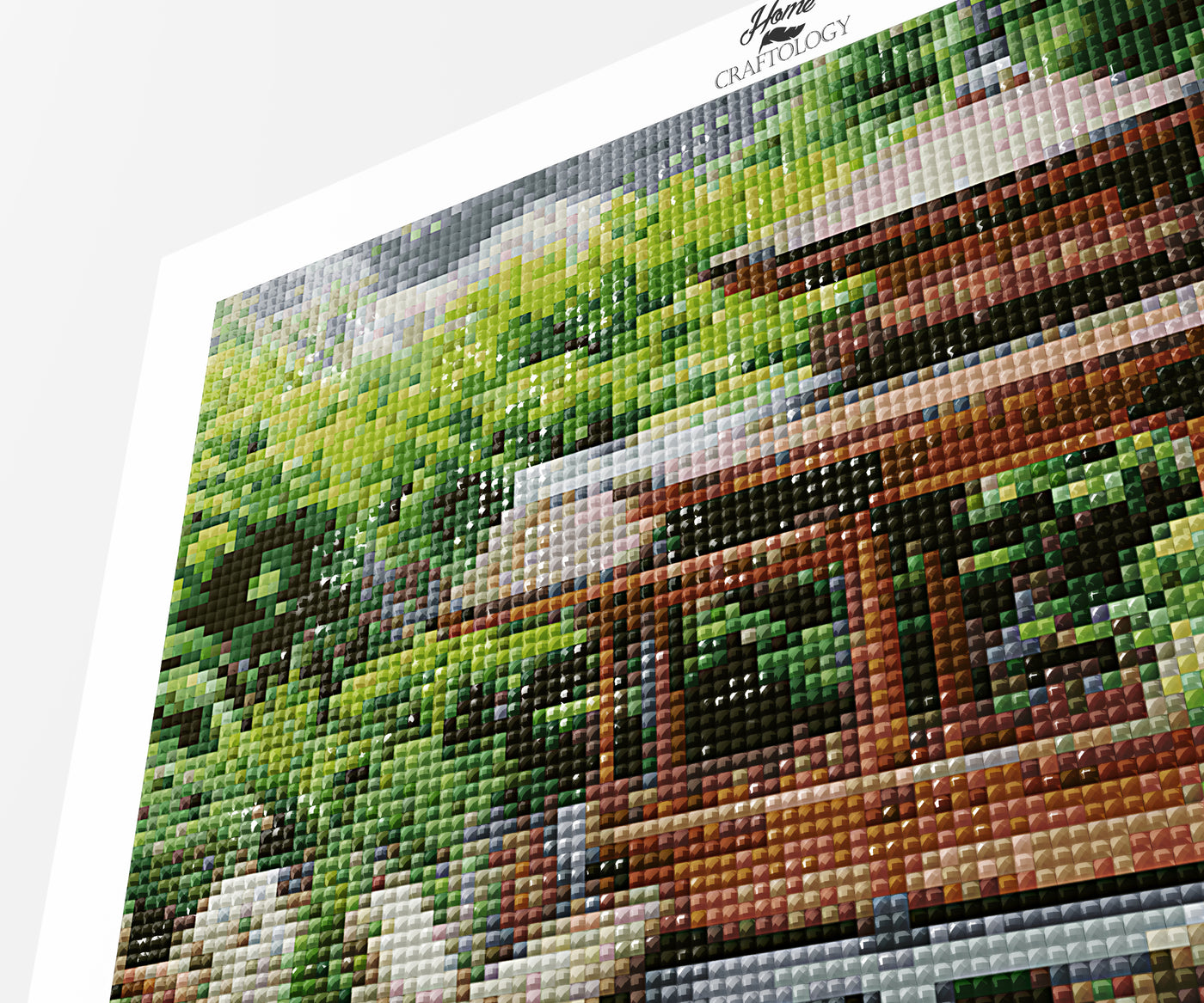 Japanese Garden with Pond - Premium Diamond Painting Kit