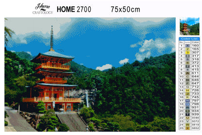 Japanese Temple - Premium Diamond Painting Kit