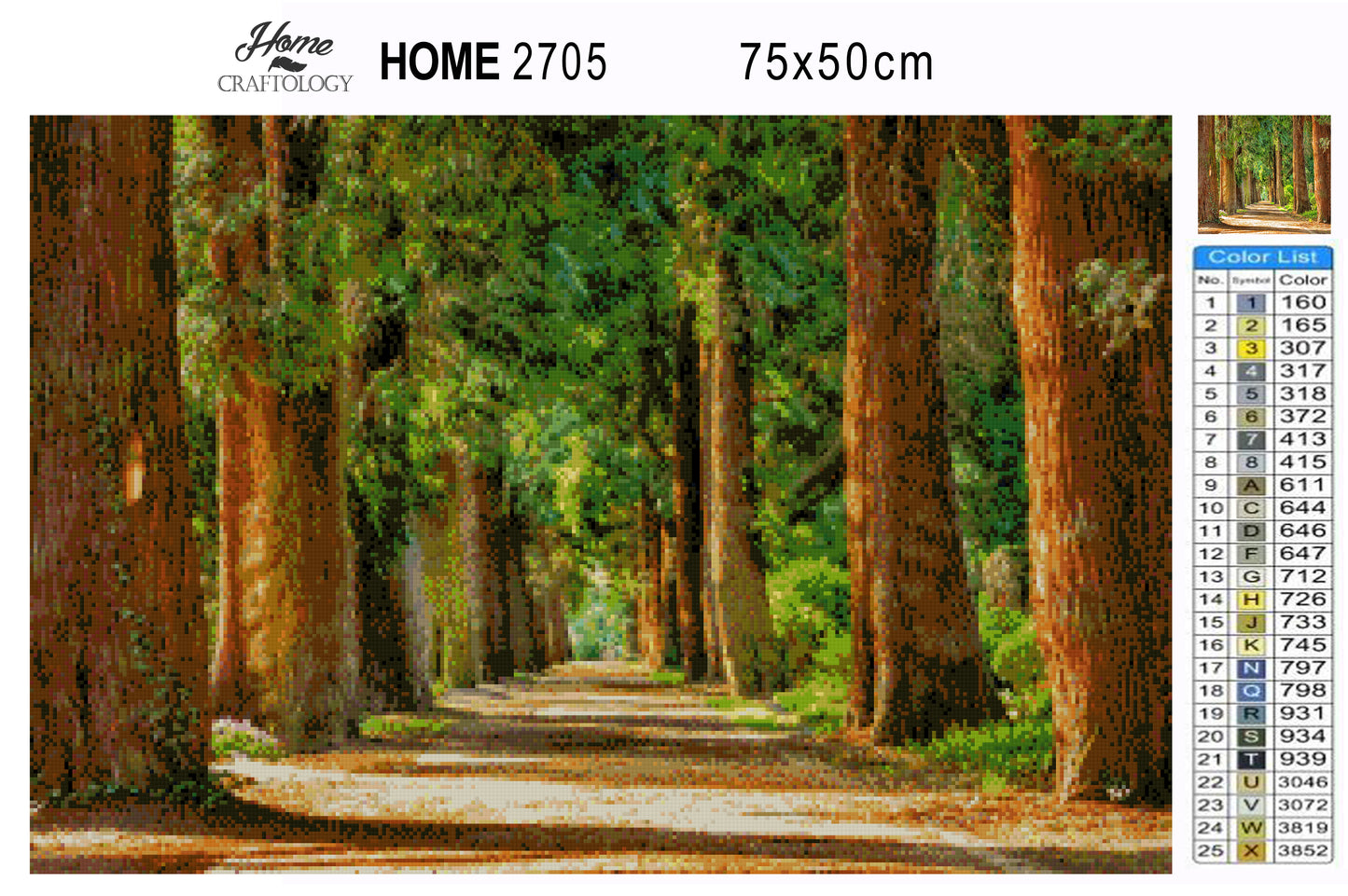 Avenue of Trees - Premium Diamond Painting Kit