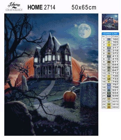 Spooky House - Premium Diamond Painting Kit