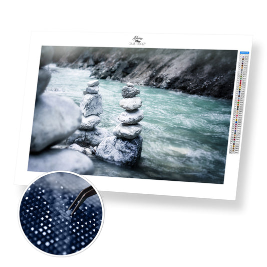 Stacked Stones - Premium Diamond Painting Kit