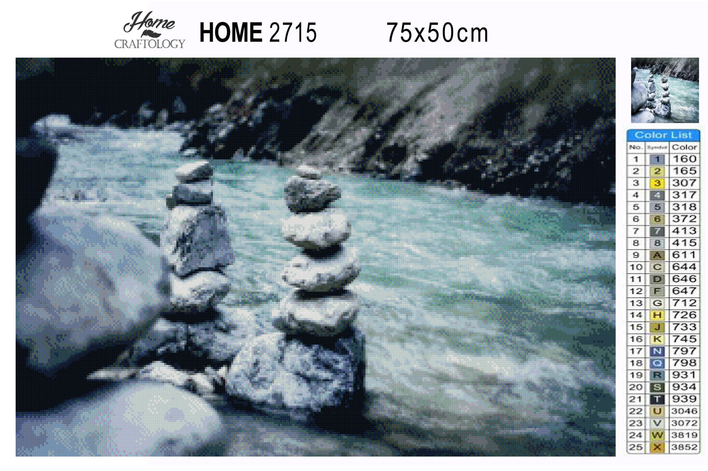 Stacked Stones - Premium Diamond Painting Kit