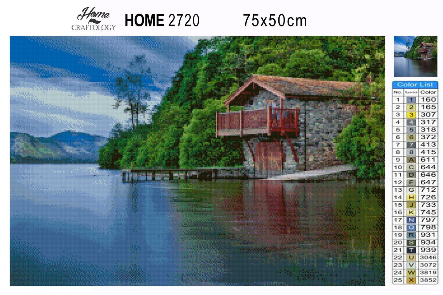 Cabin by the Lake - Premium Diamond Painting Kit