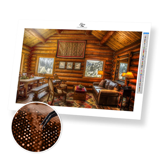 Log House - Premium Diamond Painting Kit