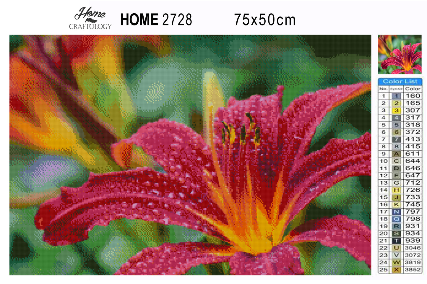 Daylily - Premium Diamond Painting Kit