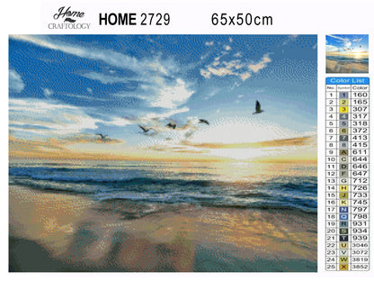 Five Flying Birds - Premium Diamond Painting Kit