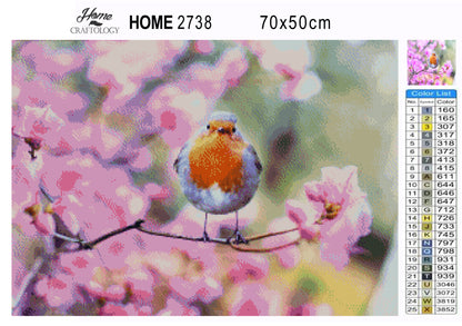 Bird on a Branch - Premium Diamond Painting Kit