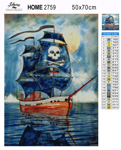 Pirate Ship Painting - Premium Diamond Painting Kit