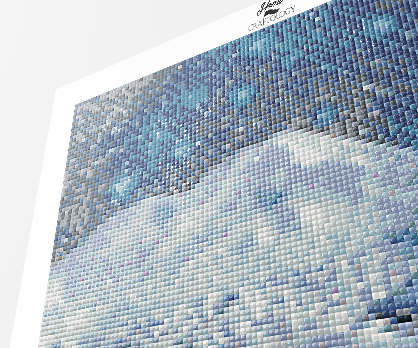 House with Snow Falling - Premium Diamond Painting Kit