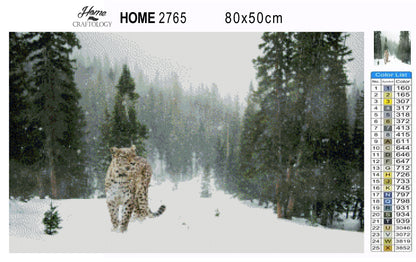 Snow Leopard - Premium Diamond Painting Kit