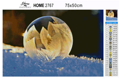 Winter Bubble - Premium Diamond Painting Kit