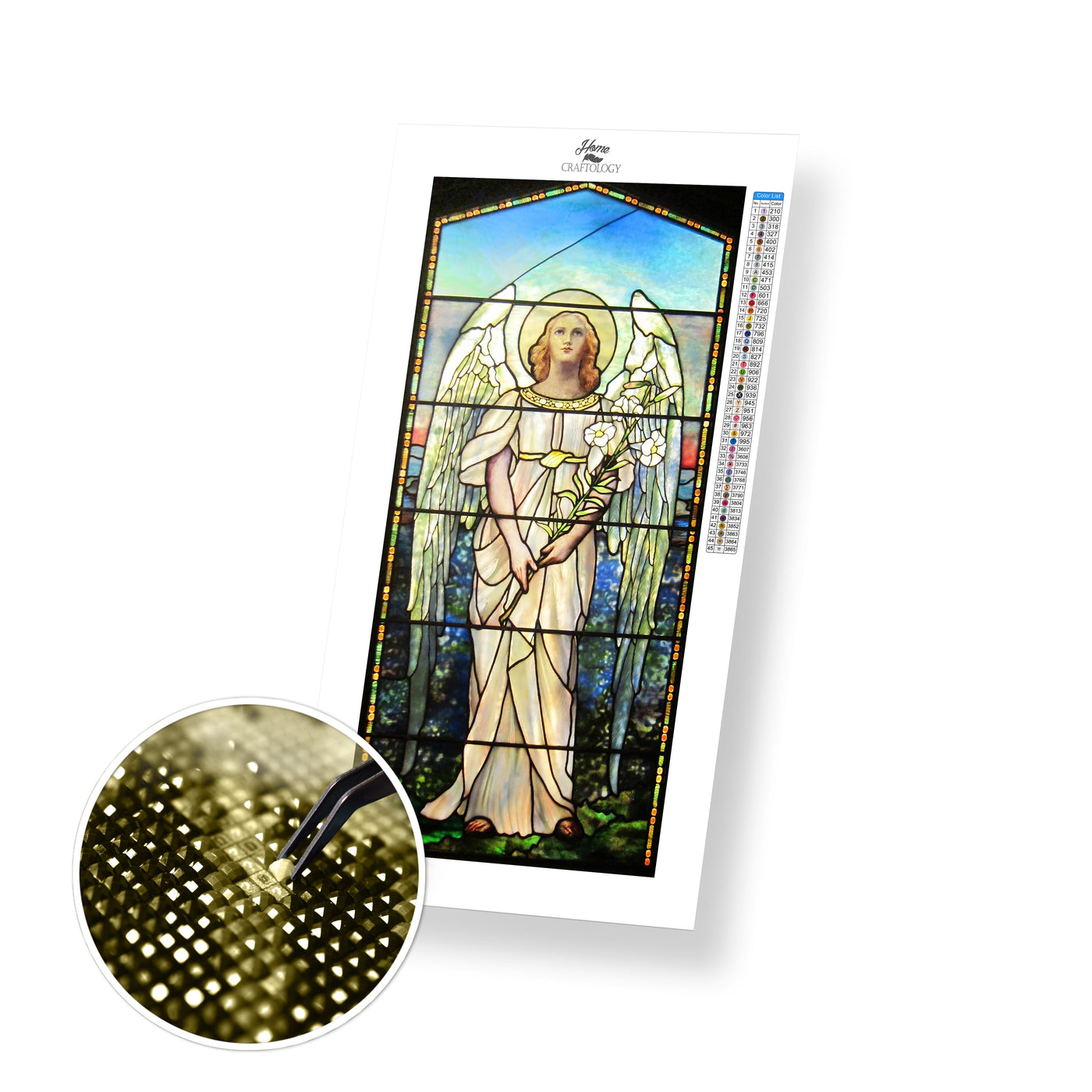 Angel Stained Glass - Premium Diamond Painting Kit