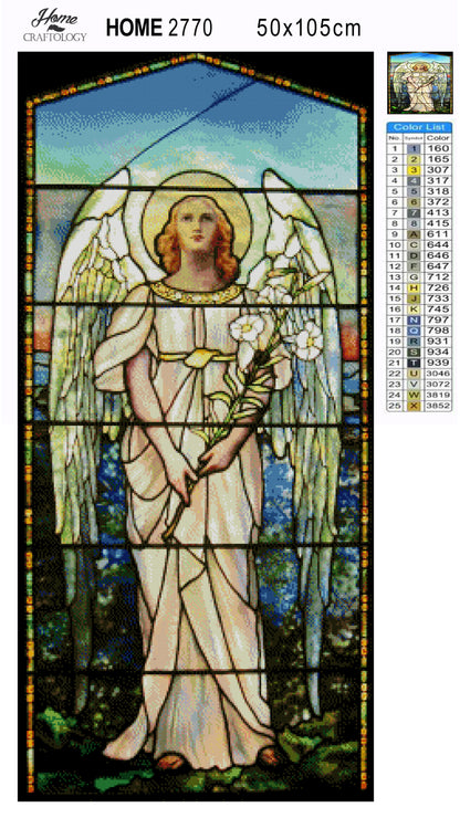 Angel Stained Glass - Premium Diamond Painting Kit